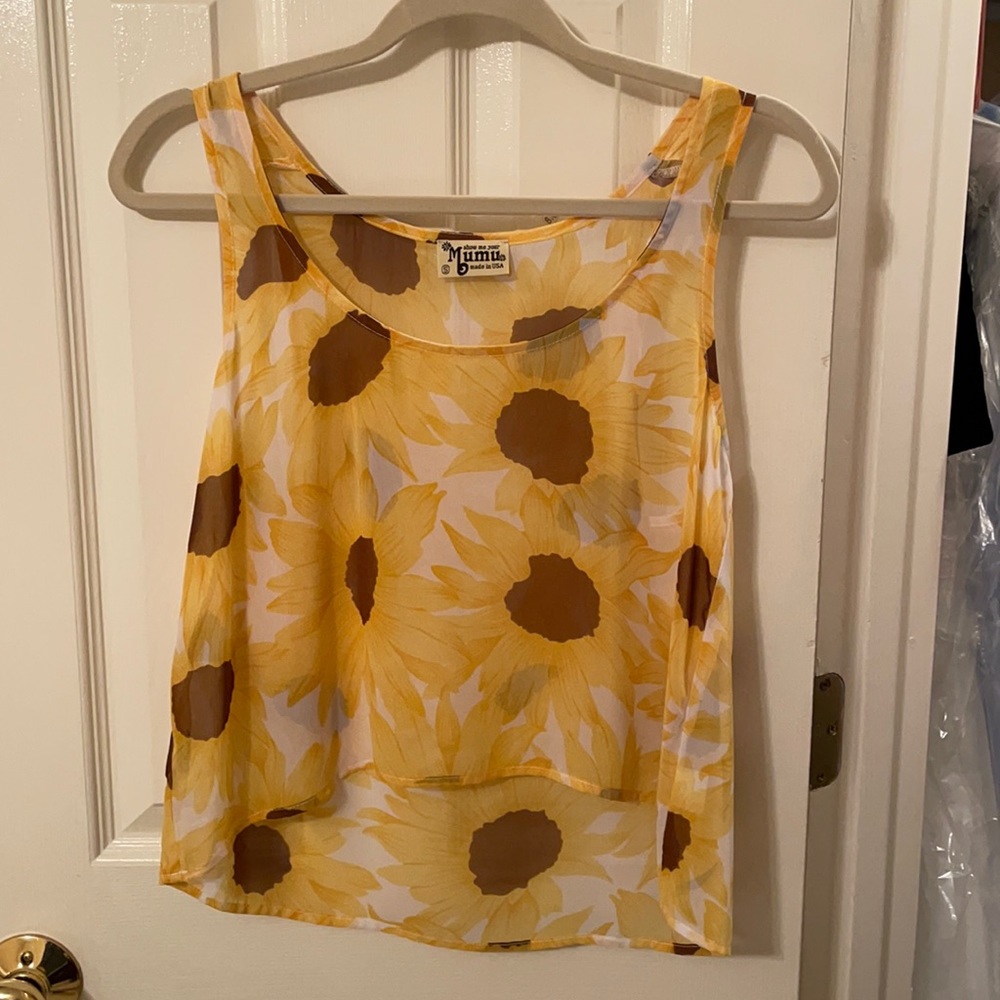 SUN FLOWER CROP TOP